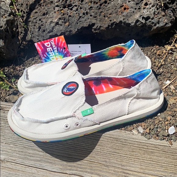 Sanuk X Grateful Dead Donna Hemp rare NWT - Picture 3 of 5